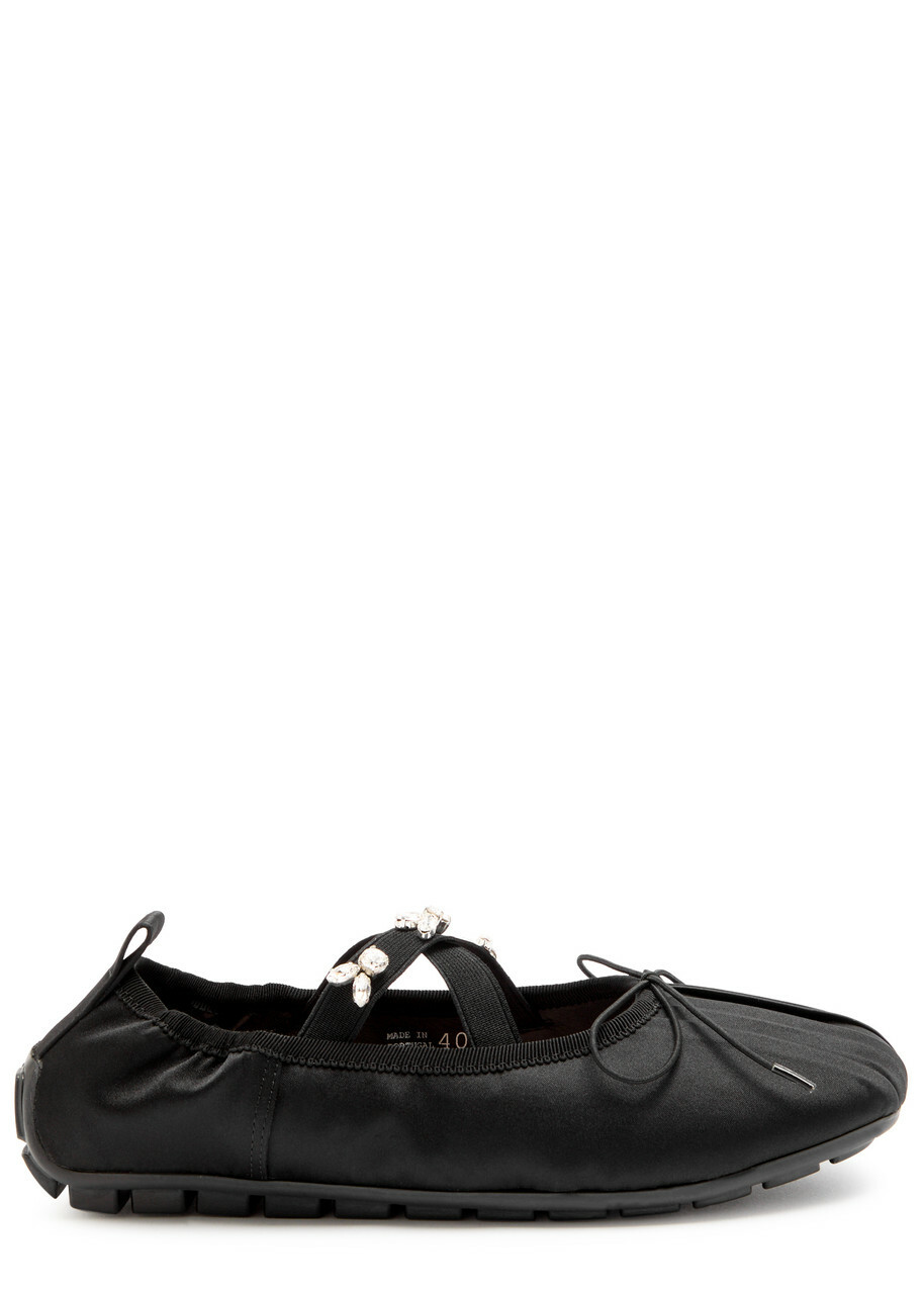 Simone Rocha Bow-detail crochet ballet flats Simone Rocha
