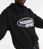 Missoni Logo cropped hoodie