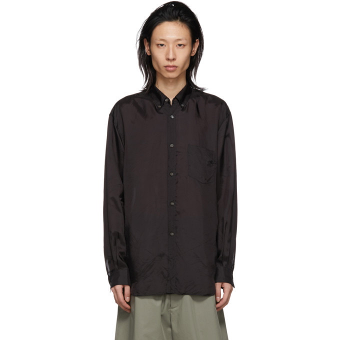 Photo: Comme des Garcons Shirt Black Cupro Shirt