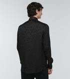 Saint Laurent - Jacquard silk shirt