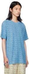 Versace Blue Allover T-Shirt