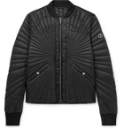 Rick Owens - Moncler Angle Logo-Appliquéd Quilted Shell Down Bomber Jacket - Black