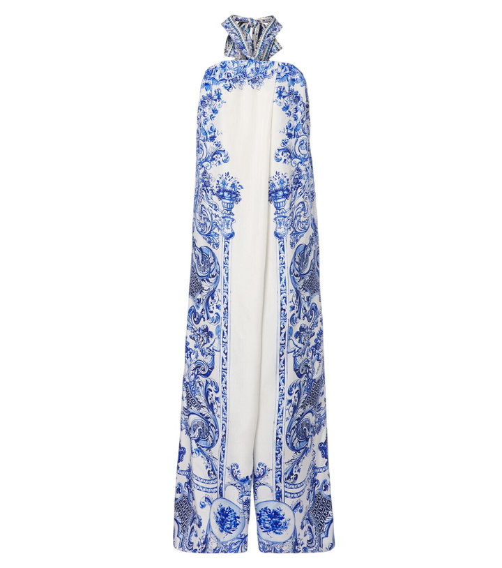 Photo: Camilla Floral crystal-embellished silk jumpsuit