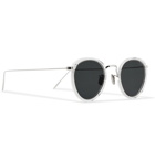 Eyevan 7285 - Round-Frame Acetate and Silver-Tone Sunglasses - Neutrals