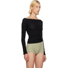 Baserange SSENSE Exclusive Black Cinder Long Sleeve Top