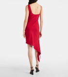 Courrèges Scarf-detail asymmetric minidress