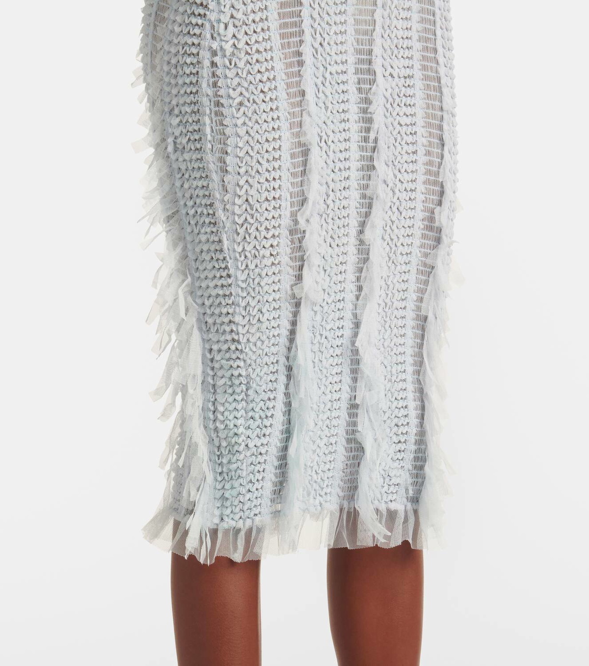 Roberta Einer Angel ombré knitted midi dress