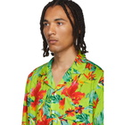 Rhude Green Hawaiian Shirt