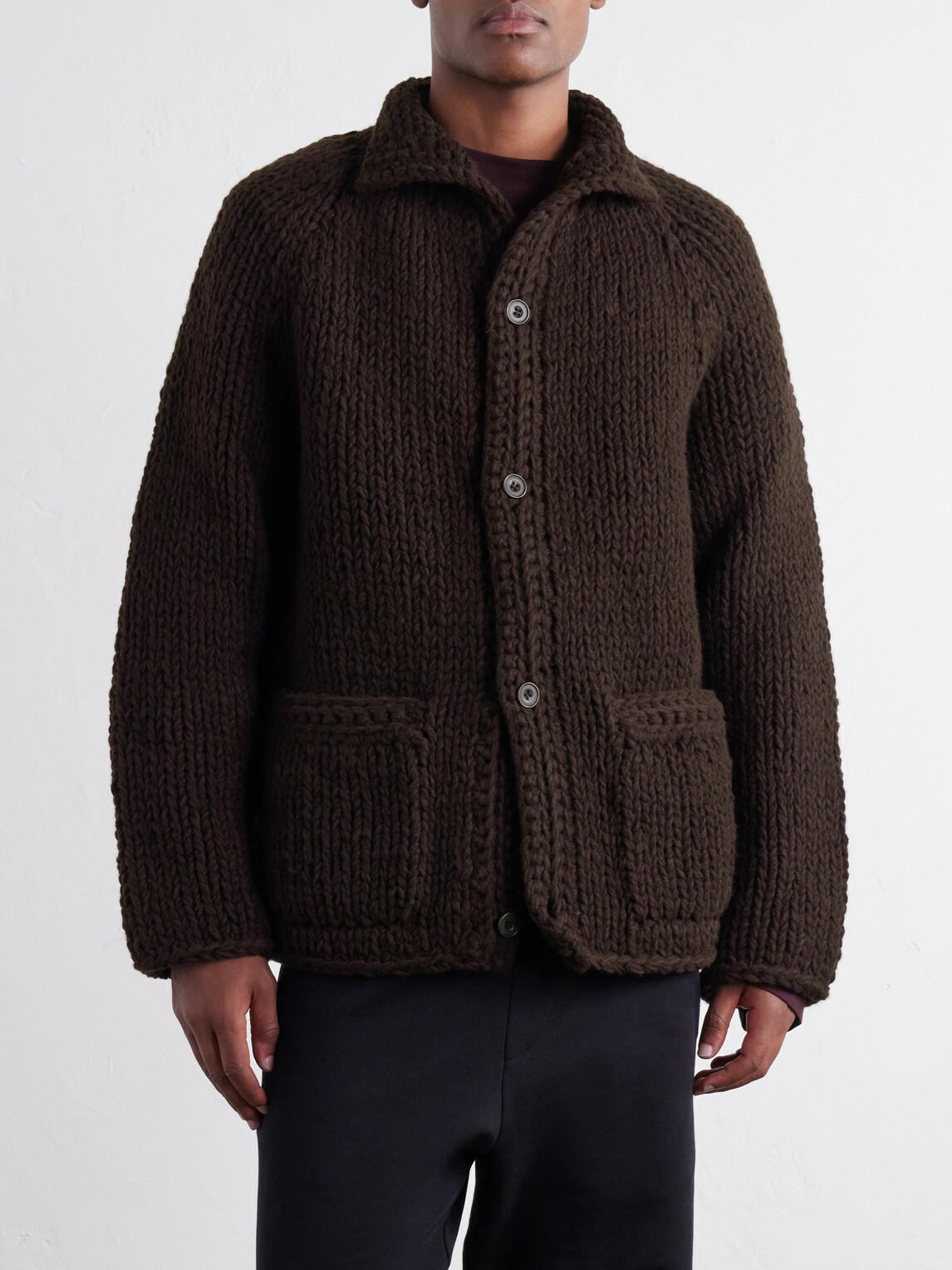 Casey Casey - Camille Virgin Wool Cardigan - Brown