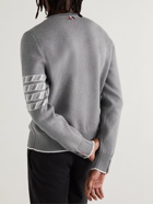 Thom Browne - Cotton-Jacquard Sweater - Gray