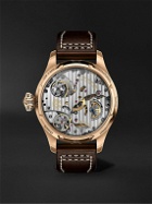IWC Schaffhausen - Big Pilot's Antoine de Saint Exupéry Limited-Edition Hand-Wound 46mm 18-Karat Red Gold and Leather Watch, Ref. No. IW515204