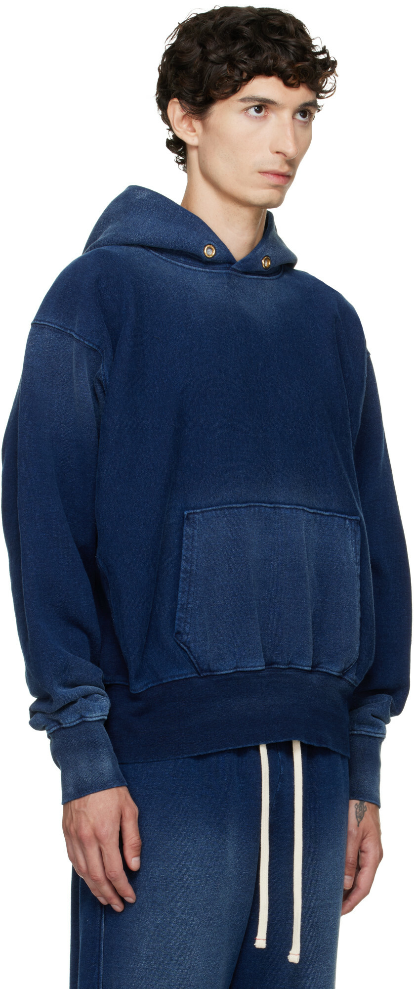 Les Tien Navy Heavyweight Hoodie