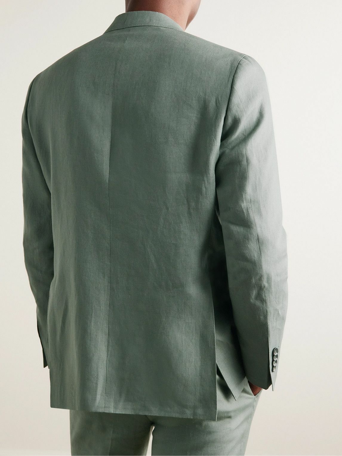 Canali - Linen Suit Jacket - Green Canali