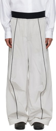 ALAINPAUL Grey Knee Shape Track Pants