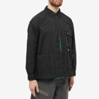 And Wander Men's Dry Ripstop Shirt Jacket in Black