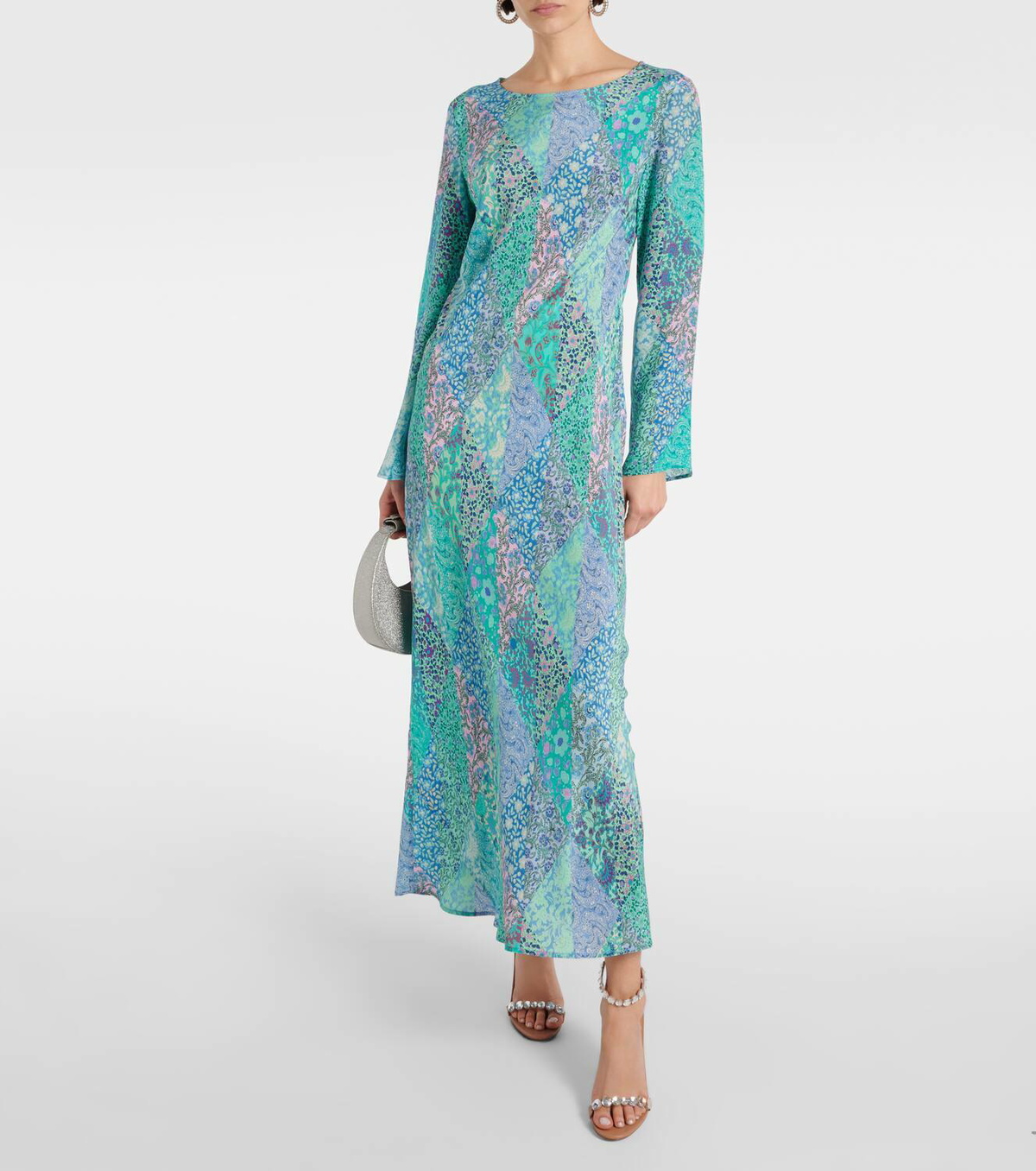 knee length dresses for ladies White Plunge Dress for Women main image 0