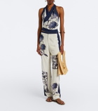 SIR Phillipa floral halterneck top