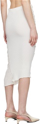 ISSEY MIYAKE Off-White Twisted Midi Skirt