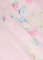 Loveshackfancy Kalo Floral-print Satin Midi Slip Skirt Pink