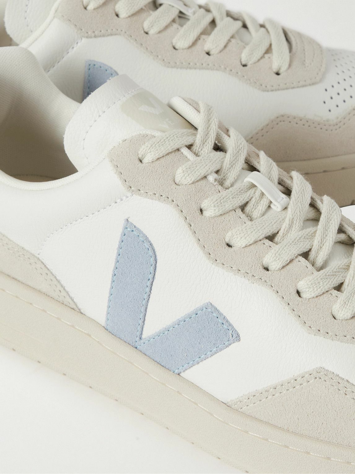 Veja - V-90 Suede and Leather Sneakers - Neutrals VEJA