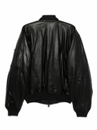 Balenciaga Leather Bomber Jacket