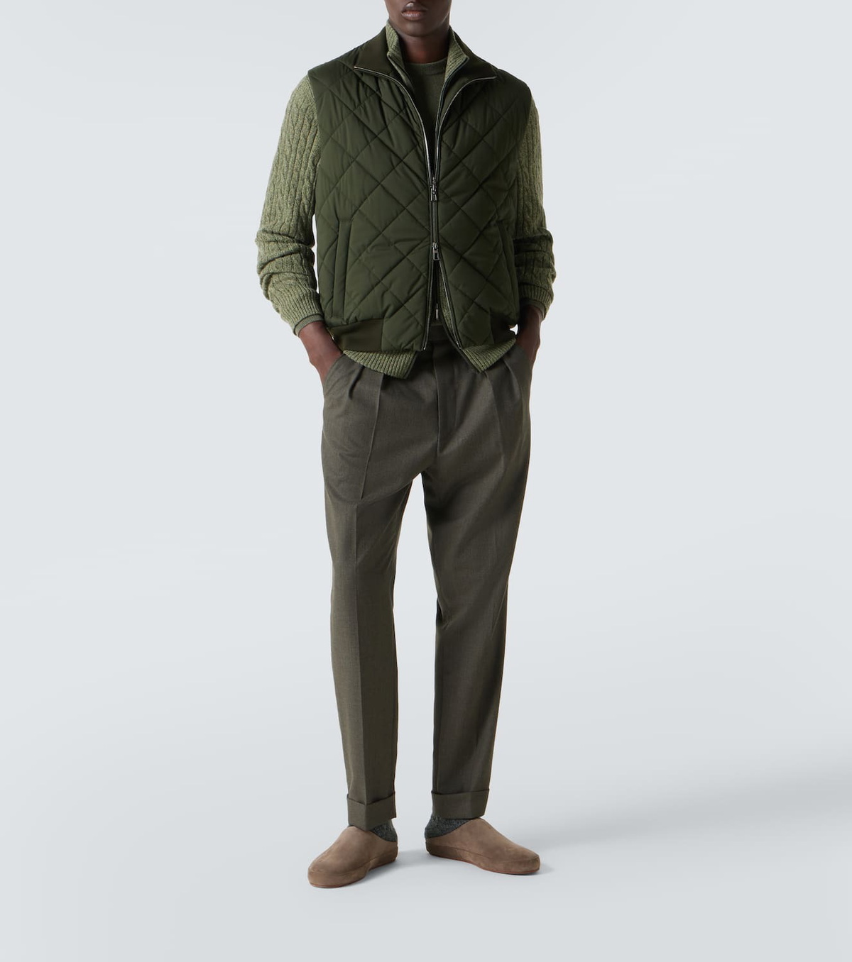 Loro Piana Windwish Storm quilted vest