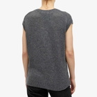 Auralee Women's Wool Cashmere Silk Knit Vest in Gray