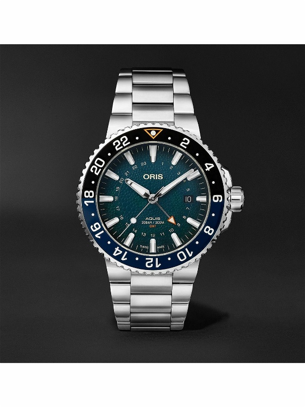 Photo: Oris - Aquis Whale Shark Limited Edition Automatic 43.5mm Stainless Steel Watch, Ref. No. 01 798 7754 4175-Set