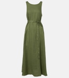 Velvet Reta linen midi dress