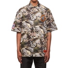 HERON PRESTON Camouflage Popline Shirt