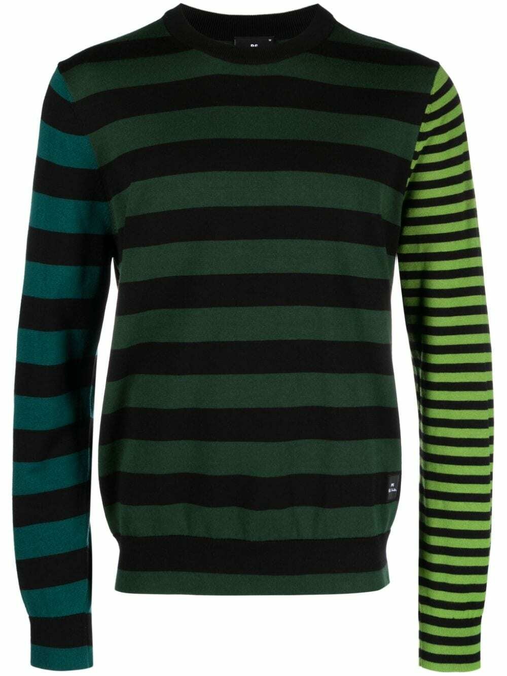 Photo: PS PAUL SMITH - Striped Cotton Crewneck Sweater