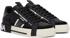 Dolce & Gabbana Black & Silver NS1 Sneakers