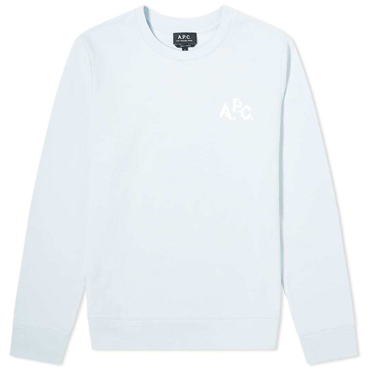 Photo: A.P.C. Pixel Logo Crew Sweat - END. Exclusive