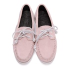 Loewe Pink Nubuck Boat Shoes