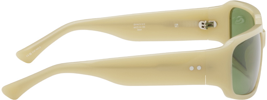 Dries Van Noten Yellow Rectangle Sunglasses