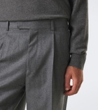 Zegna Wool flannel straight pants