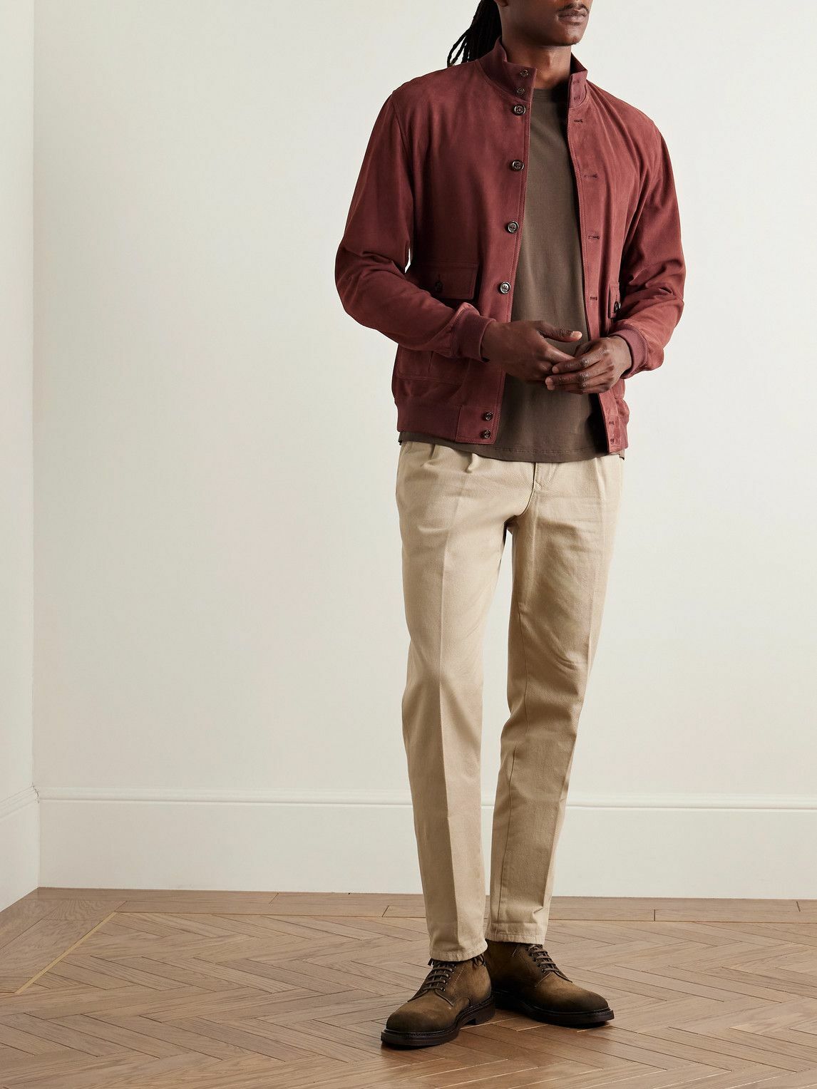 Officine Générale - Benny Pigment-Dyed Lyocell and Cotton-Blend Jersey T-Shirt - Brown