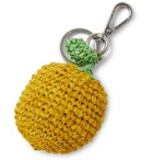 Jacquemus - Le Citron Woven Raffia Keyring - Yellow