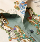 Gucci - Camp-Collar Printed Silk-Twill Shirt - Ivory