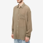 Our Legacy Men's Initial Shirt in Muck Ruffle Viscose