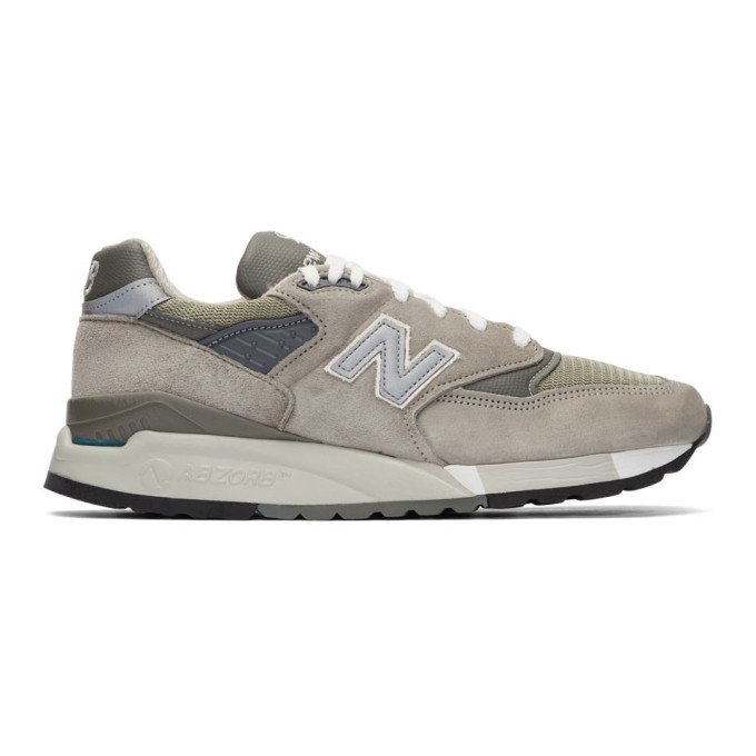 Photo: New Balance Grey Made In US M998 Sneakers