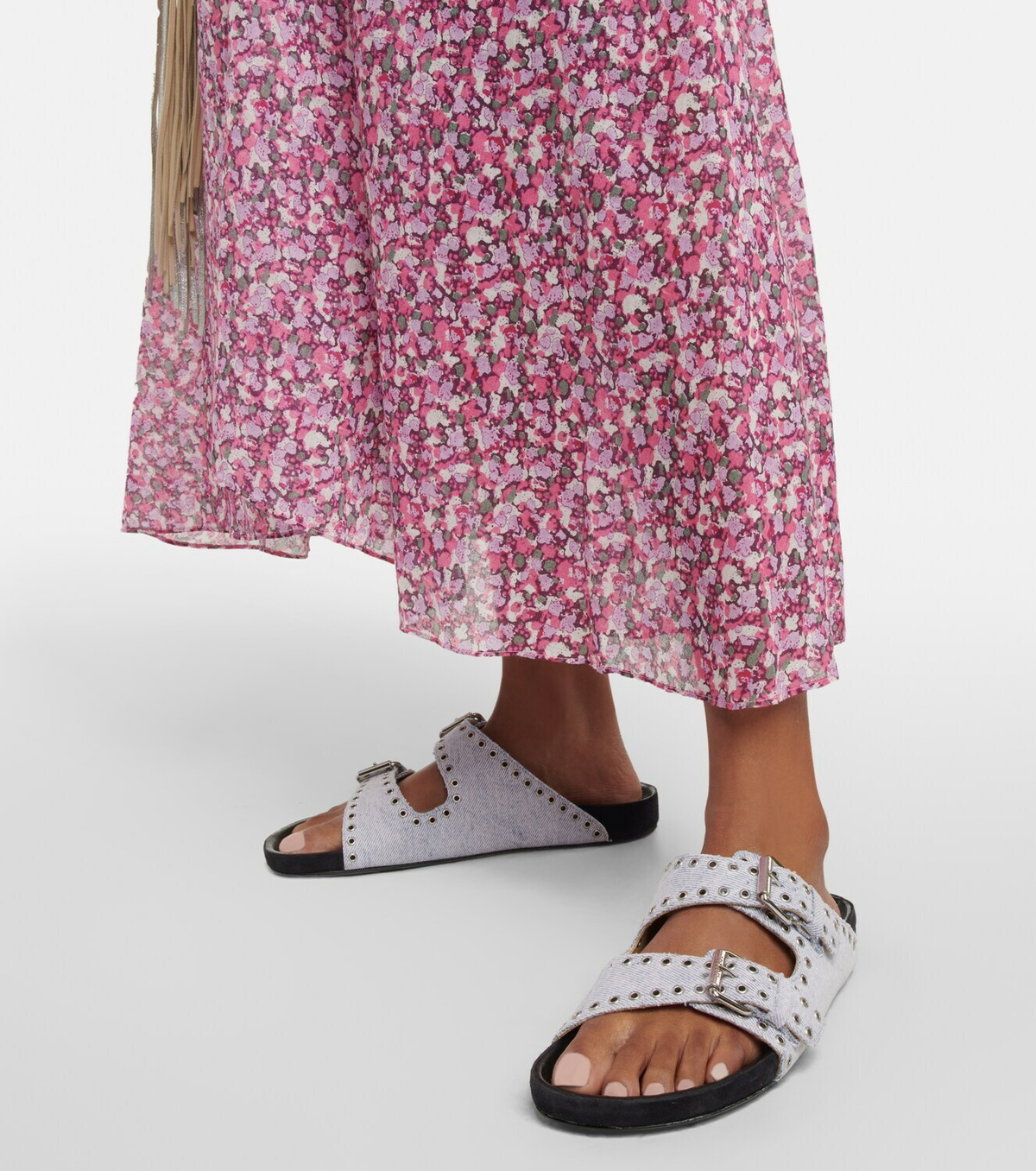 Isabel Marant - Lennyo embellished denim sandals
