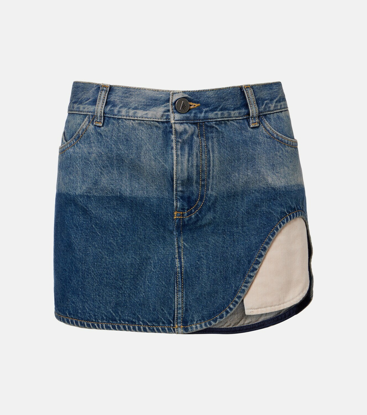 The Attico Denim miniskirt