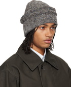 Maison Margiela Gray Rib-Knit Beanie