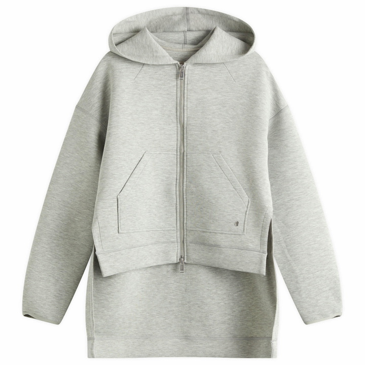 Photo: STEL Women's Split Hem Hoodie in Grey Melange