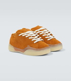 ERL Vamps Skate terry-trimmed suede sneakers