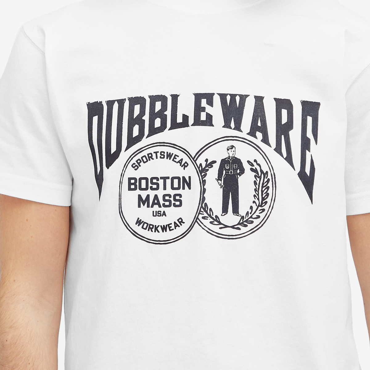 Dubbleware Men's Double Disc T-Shirt in White
