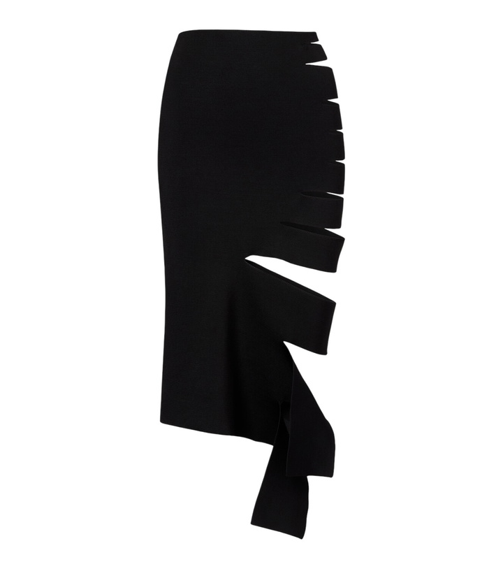 Photo: Mugler Cut-out midi skirt