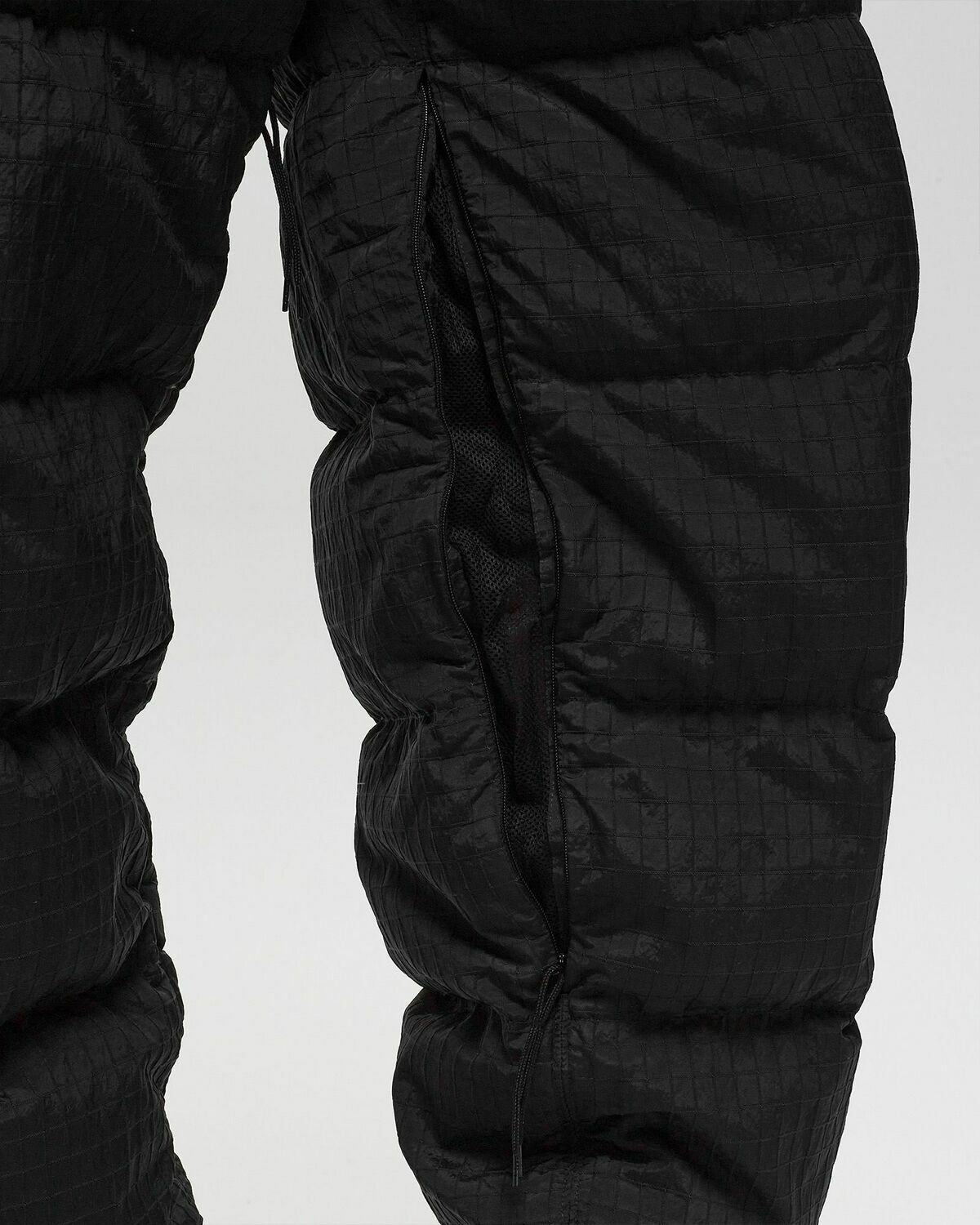 Stone Island Real Down Pants Macro Ripstop Nylon Black Casual