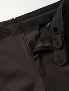 Caruso - Slim-Fit Wool-Blend Suit Trousers - Brown